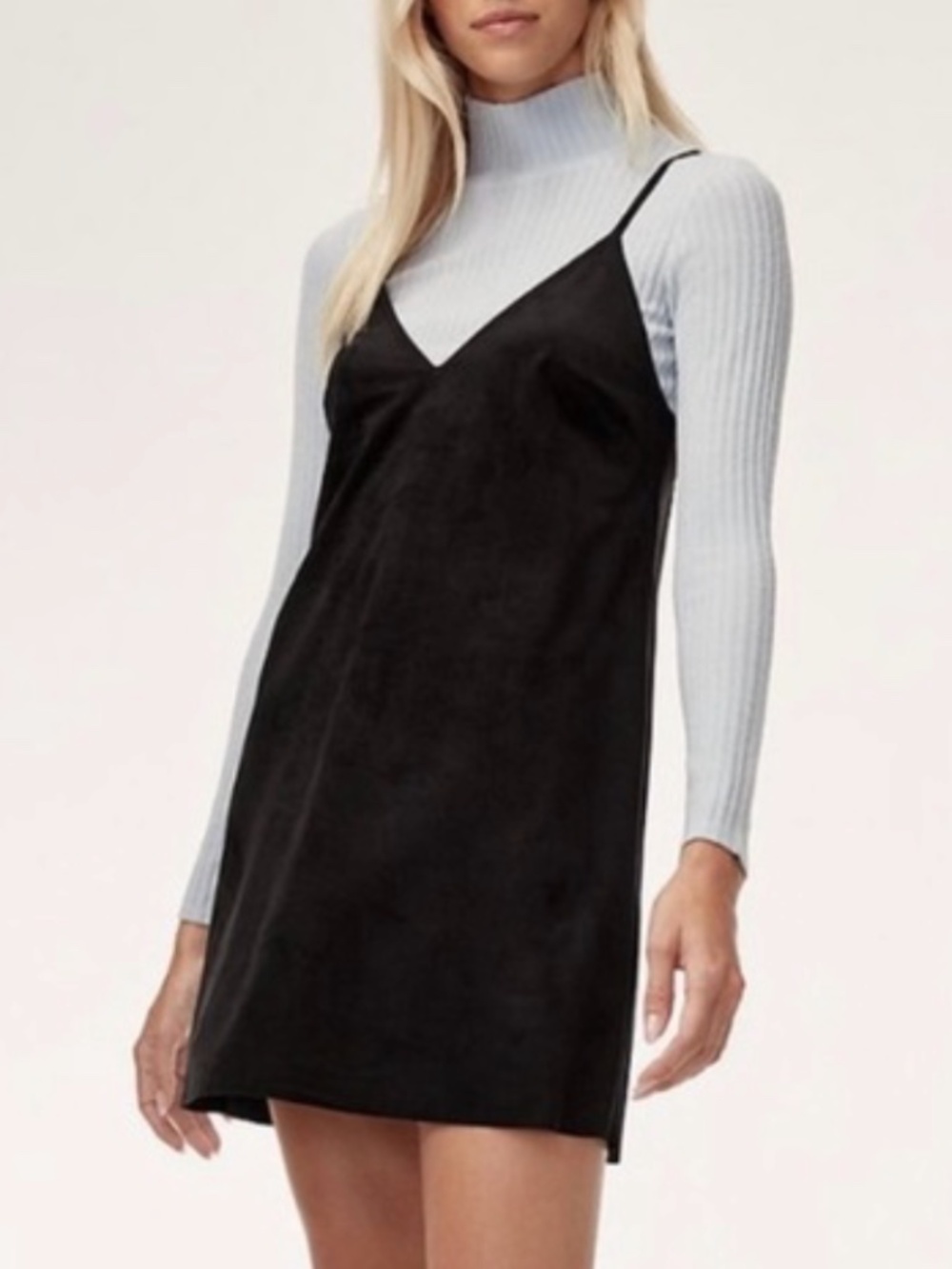 Aritzia Wilfred Free Suede Dress